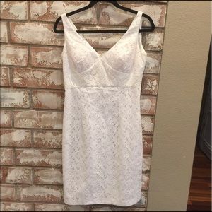 White sequence dress